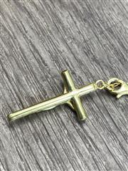 Gold Plated 925 Sterling Silver Diamond Cut Rosary Bracelet 7.5